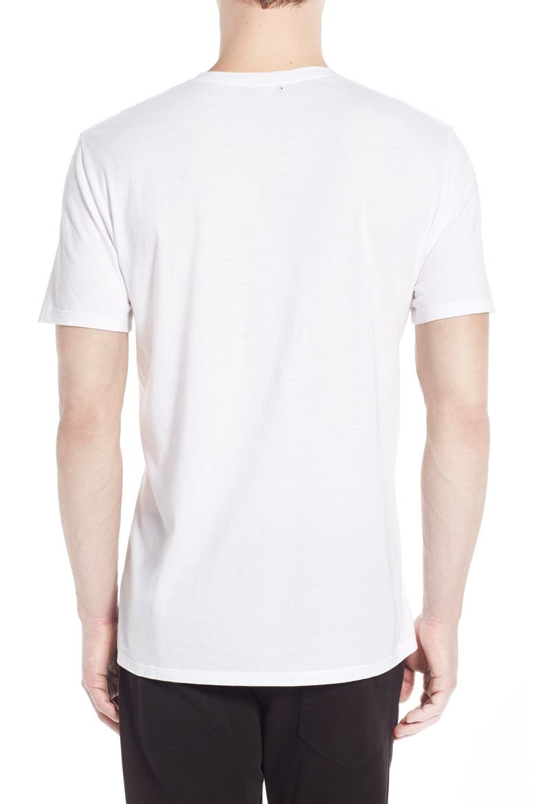 Pima Cotton Slim Fit V-Neck T-Shirt, Alternate, color, OPTIC WHITE