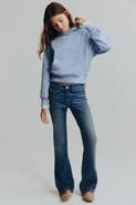 H&M Embroidered-detail Flared Low Jeans
