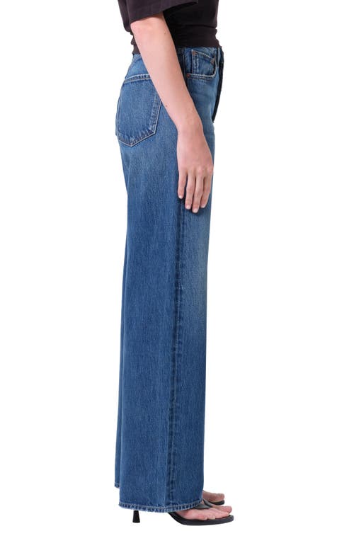 Agolde Ren High Waist Wide Leg Jeans In Blue