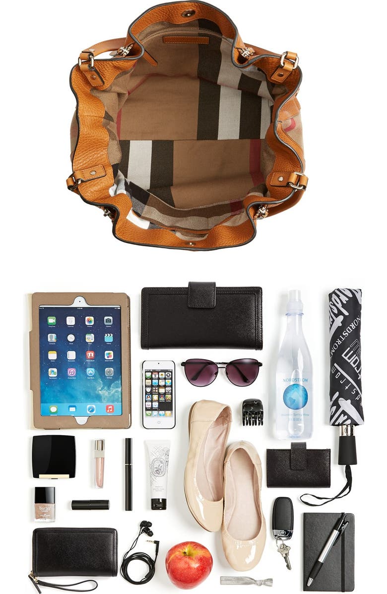 Burberry 'Medium Maidstone' Leather Tote, Alternate, color,