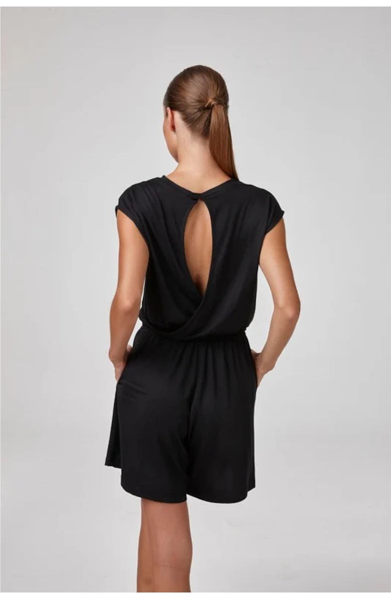 Forever & Always Lesie Modal Short Jumpsuit, Alternate, color, Black