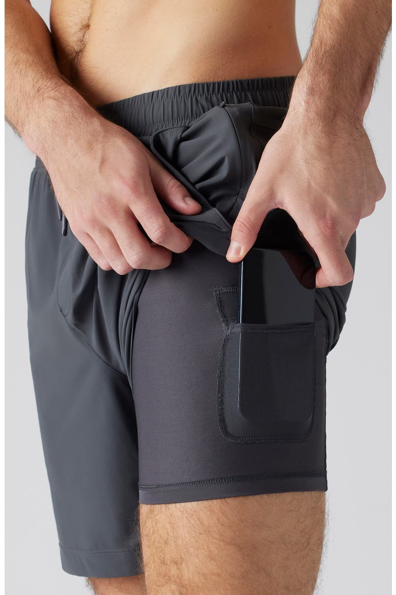 Pursuit 7-Inch Lined Training Shorts, Alternate, color, ASPHALT