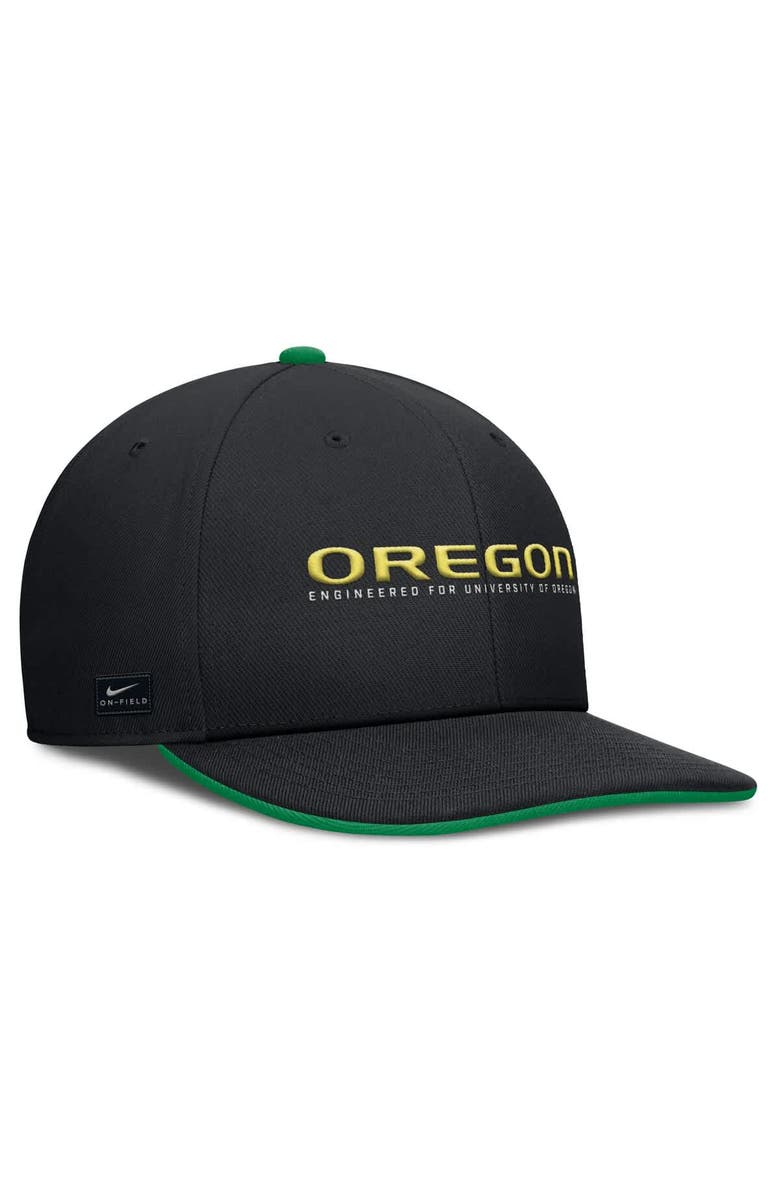Nike Men's Nike Black Oregon Ducks 2025 On-Field Pro Performance Adjustable Hat, Alternate, color, 