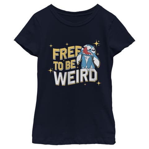 Girl's Lilo & Stitch Free To Be Weird  Graphic T-Shirt