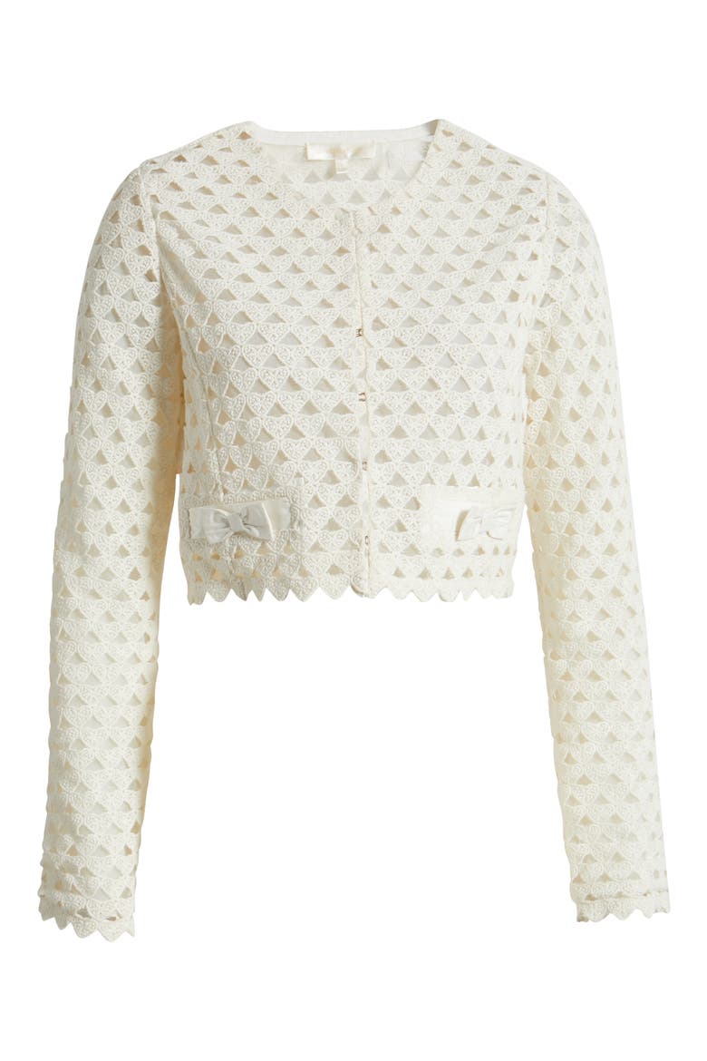 Alaya Cutout Crop Cardigan, Alternate, color, OPTIC OFF WHITE