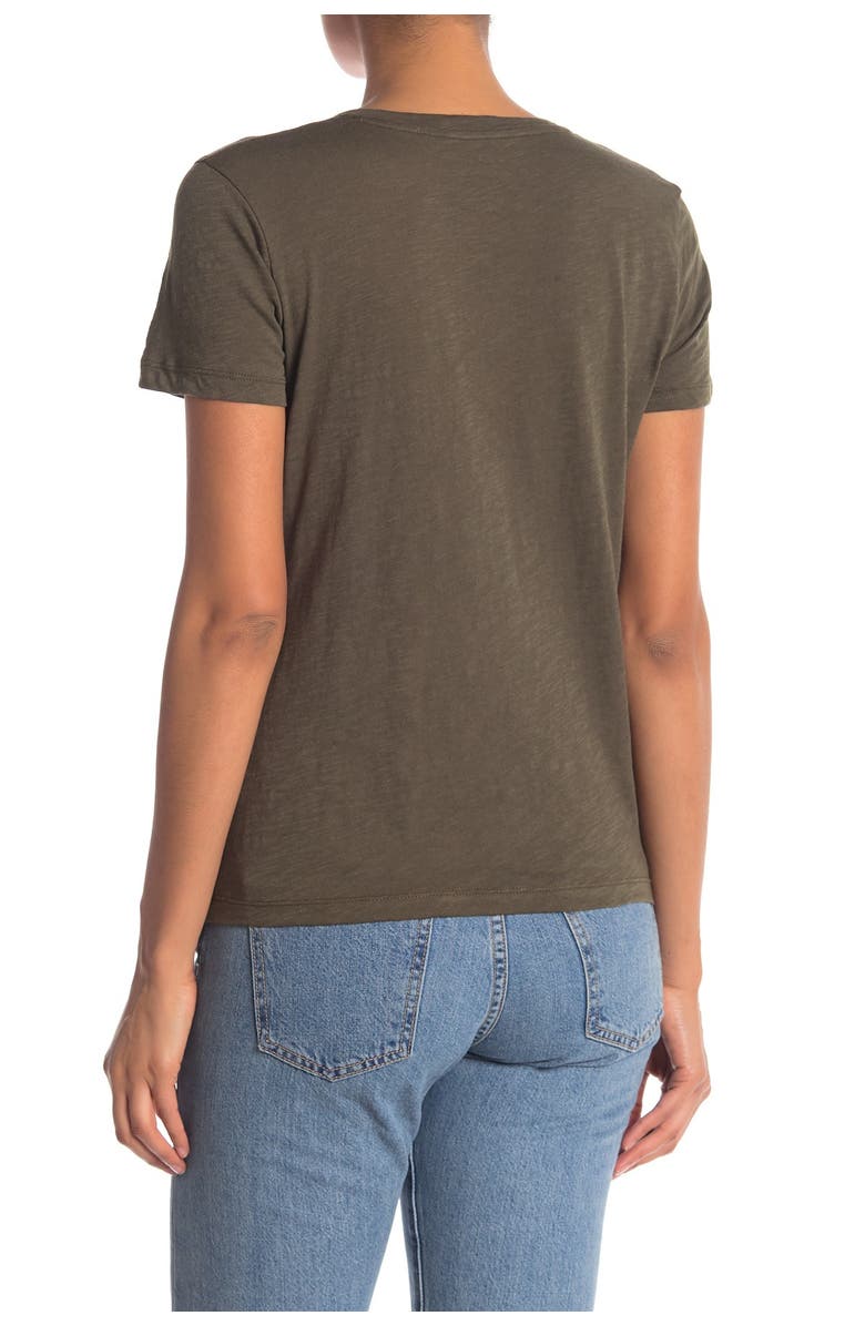 Madewell V-Neck Short Sleeve T-Shirt, Alternate, color, Foliage Green