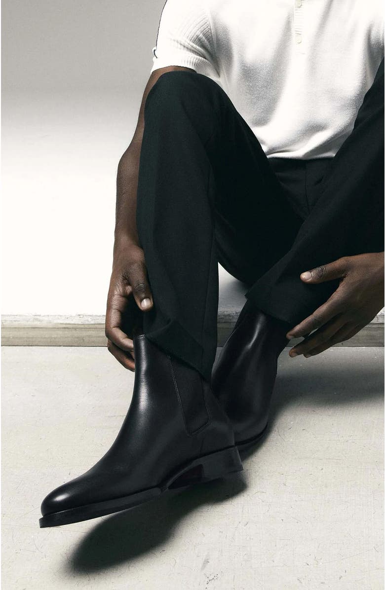 SCAROSSO Giacomo Chelsea Boots, Alternate, color, Black Calf