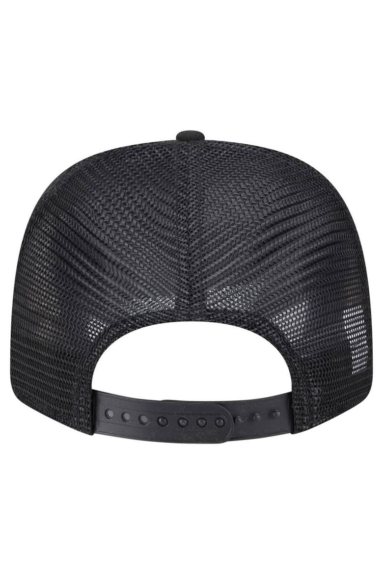 Men's New Era Black Baltimore Ravens Main Trucker 9SEVENTY Stretch-Snap Hat, Alternate, color, Black