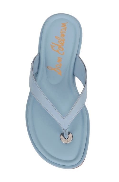 Sam Edelman Remi Flip Flop In Blue Breeze