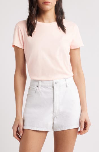 売れ筋商品|||フレーム Tシャツ レディース トップス BABY TEE - Basic T-shirt - white FRAME Women's The Baby Tee, White, XS at Amazon Women's