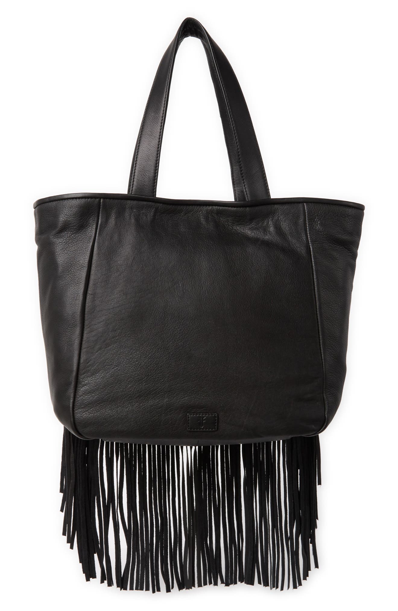 Frye Vivian Leather Fringe Tote Bag, Alternate, color, 