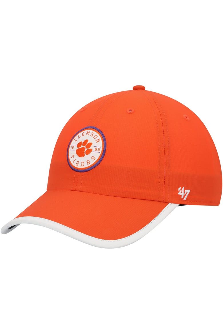 Men's '47  Orange Clemson Tigers Microburst Clean Up Adjustable Hat, Main, color, Orange