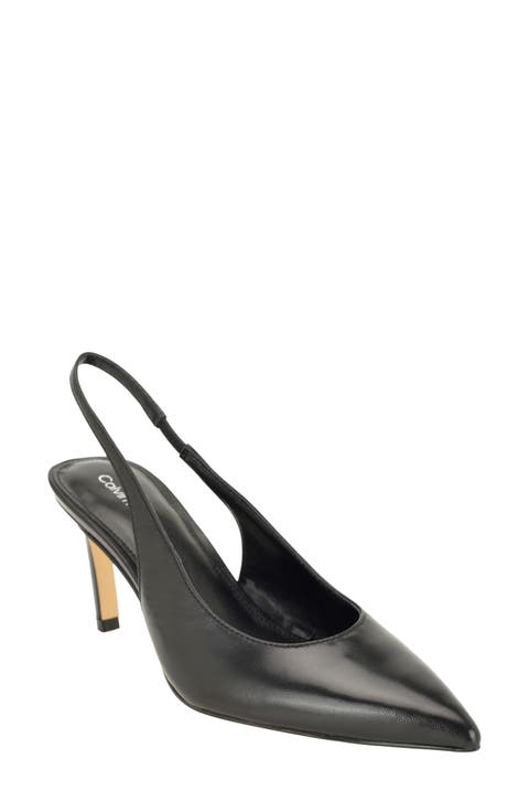 Biancya Leather Slingback Pump