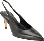 Calvin Klein Biancya Leather Slingback Pump