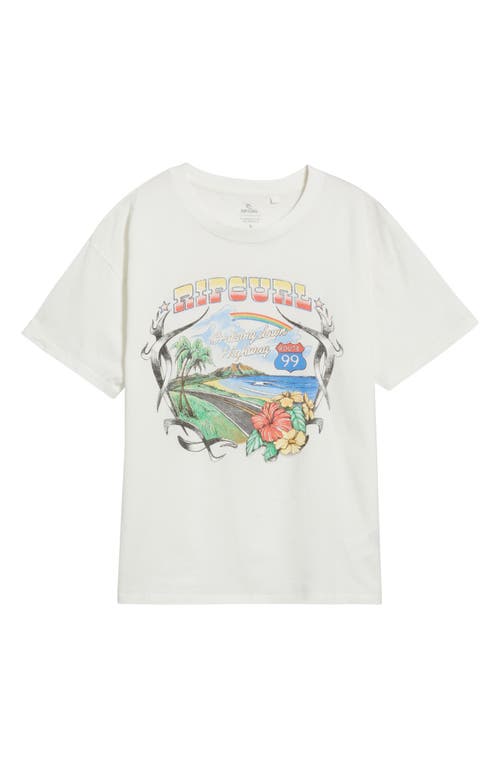 Rip Curl Pacific Rider Cotton Graphic T-shirt In White