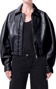 AGOLDE Dixon Recycled Leather Bomber Jacket