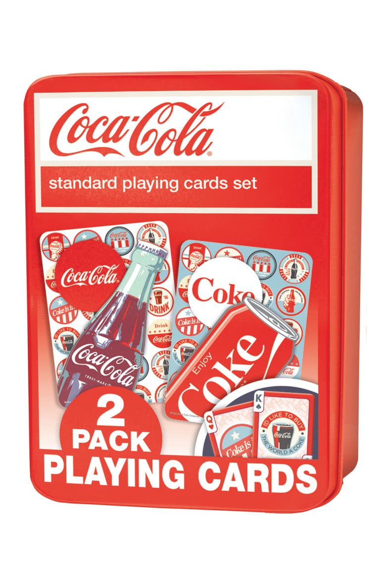 Coca-Cola Playing Cards 2-Pack, Main, color, Multicolor