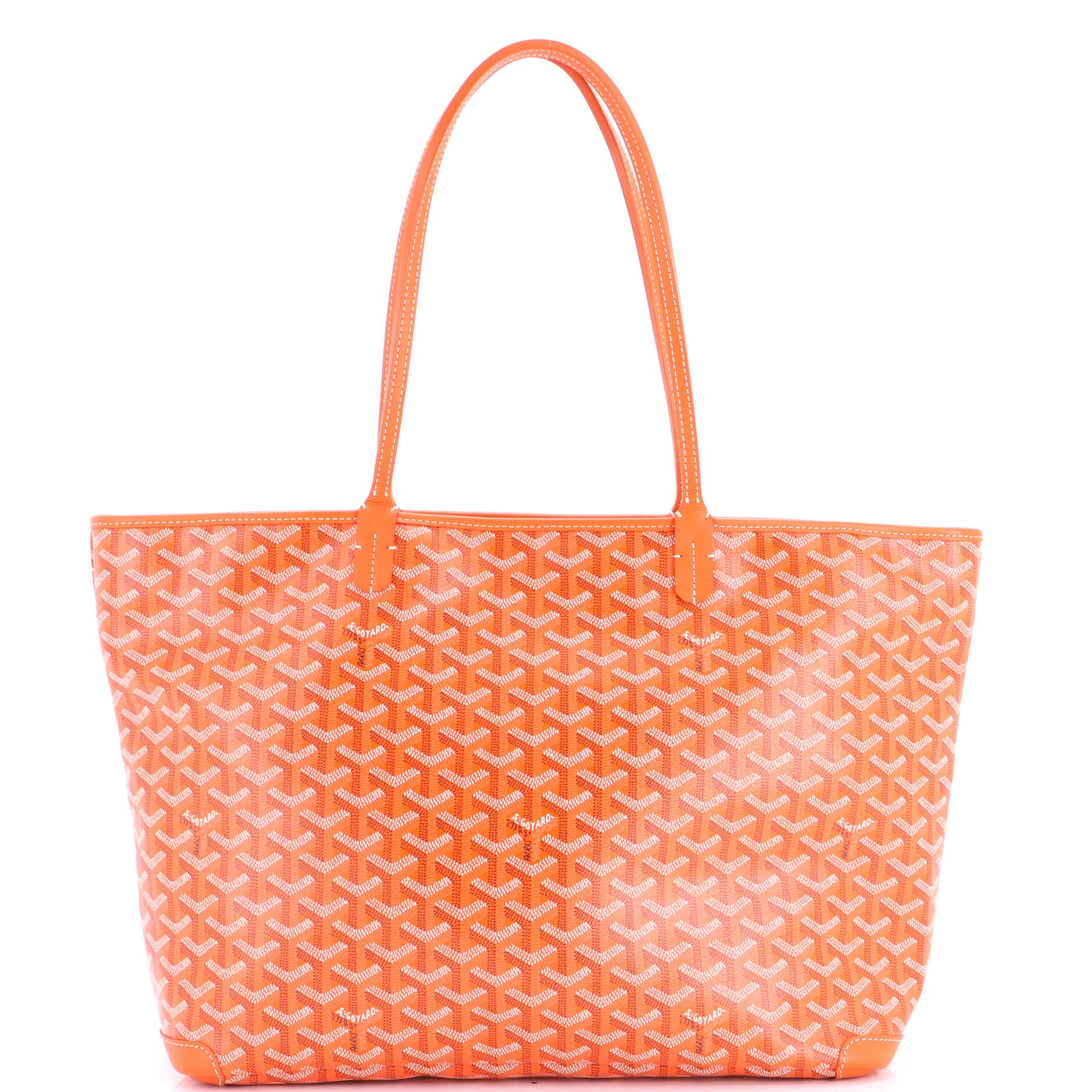 Pre-Owned Goyard Artois Tote Coated Canvas MM, Main, color, Orange