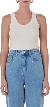 Endless Rose Ribbed Sweater Tank Top