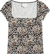 Reformation Square Neck Rib Sweater