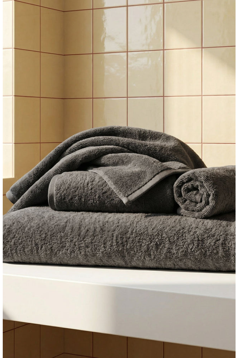 Ultraplush Australian Cotton Towel 12-piece Family Set, Alternate, color, Charcoal