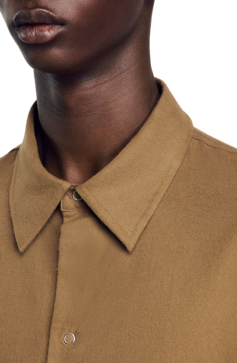 SANDRO Flannel shirt, Alternate, color, 