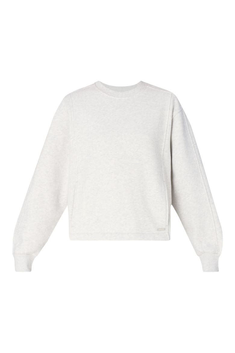 Brushed Crewneck Sweatshirt, Alternate, color, ICE GREY MARL