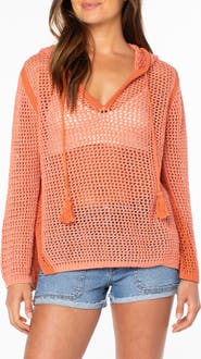 Roxy Summer Nights Open Stitch Hooded Tunic
