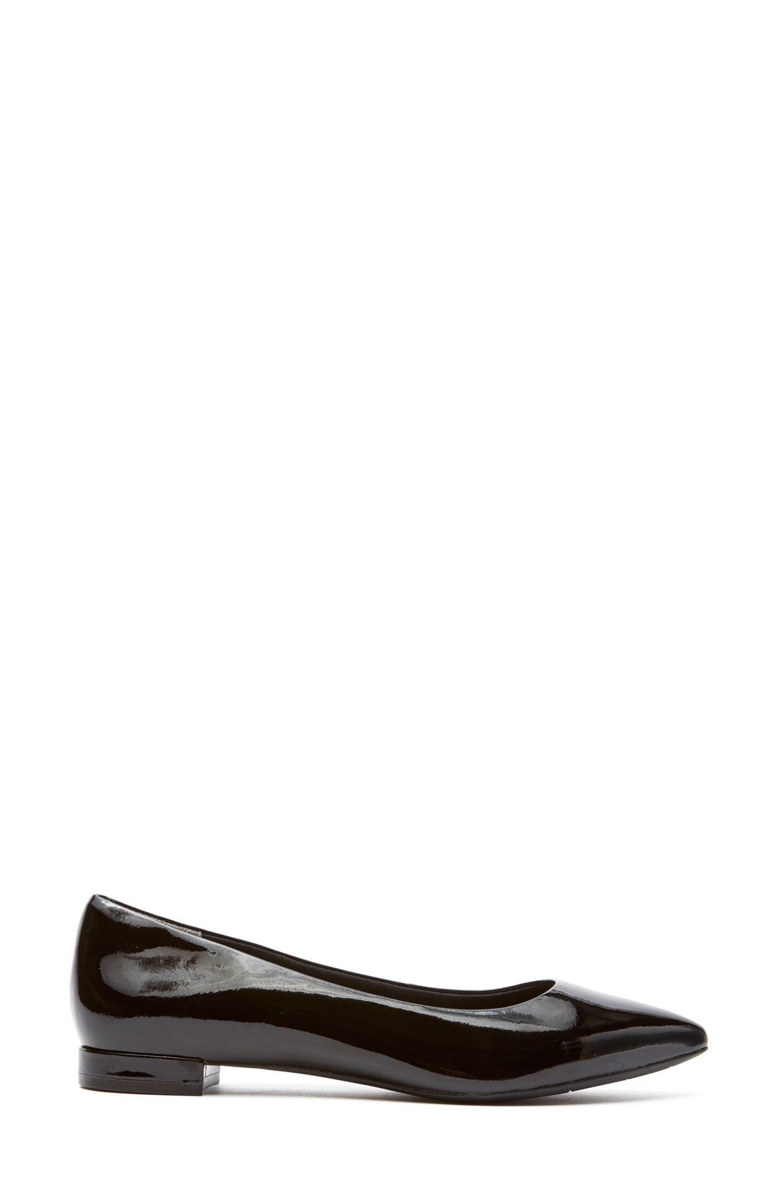'Total Motion - Adelyn' Ballet Flat, Alternate, color, BLACK PATENT LEATHER