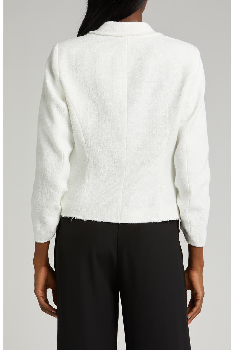 Raw Hem Crop Blazer, Alternate, color, NEW IVORY