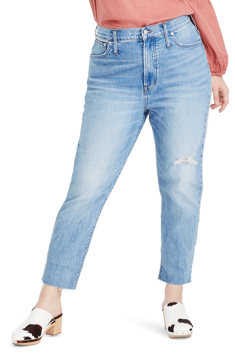 The Perfect Vintage Crop High Waist Jeans, Alternate, color, ROSABELLE