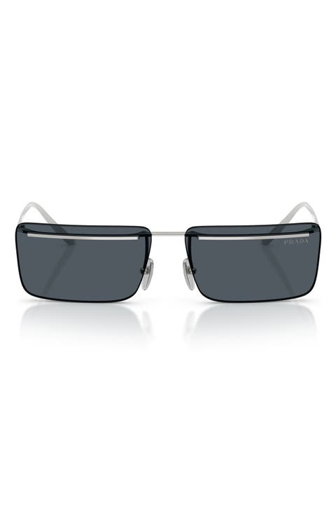 60mm Rectangular Sunglasses