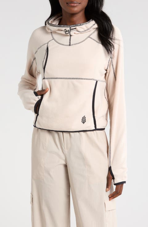 FP Movement Care on the Run Fleece Funnel Neck Hoodie