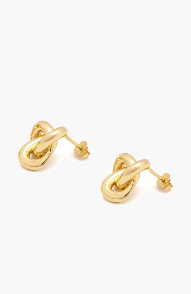 YOJ Seva Midi Face on Stud Earrings in Gold, Alternate, color, Gold
