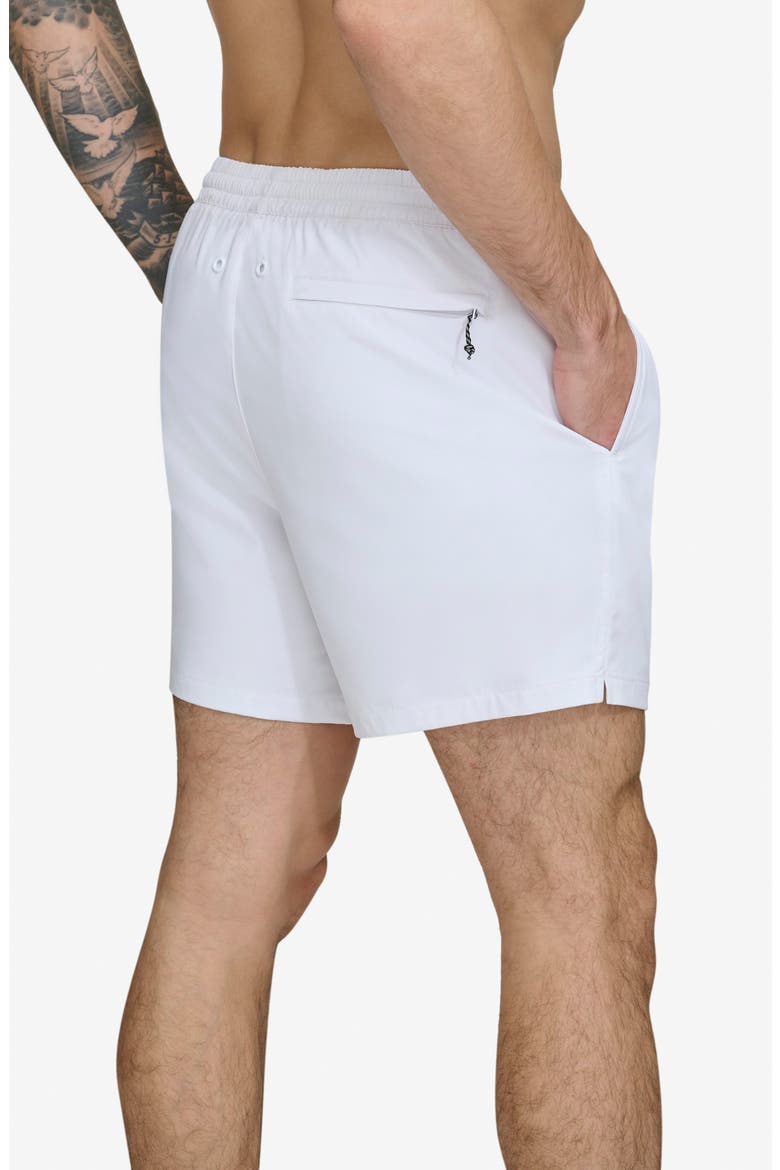 Modern Paisley Swim Trunks, Alternate, color, BRILLANT W