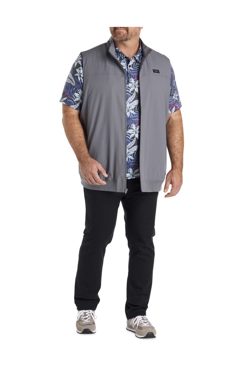 TravisMathew Fit By DXL Big & Tall Wanderlust 1/4 Zip Vest, Alternate, color, Quiet Shade