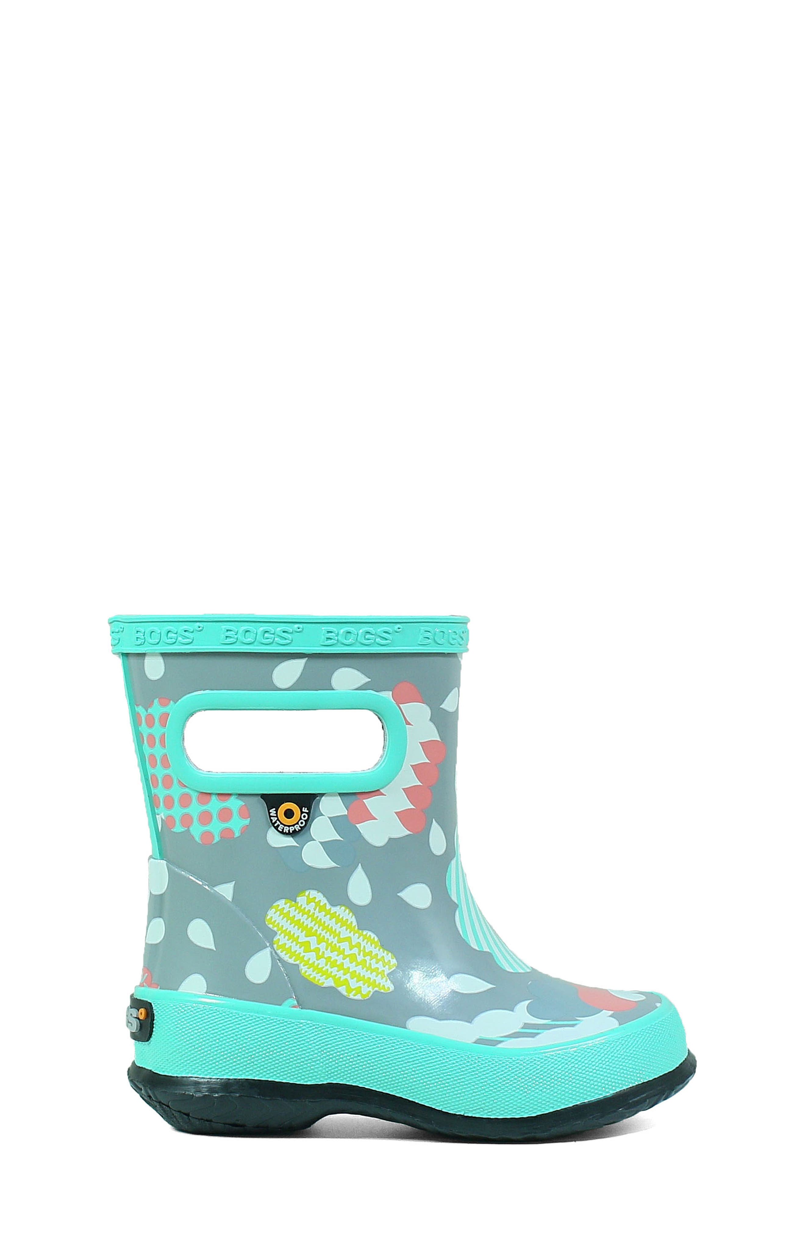 Bogs Clouds Skipper Waterproof Rain Boot, Alternate, color, 