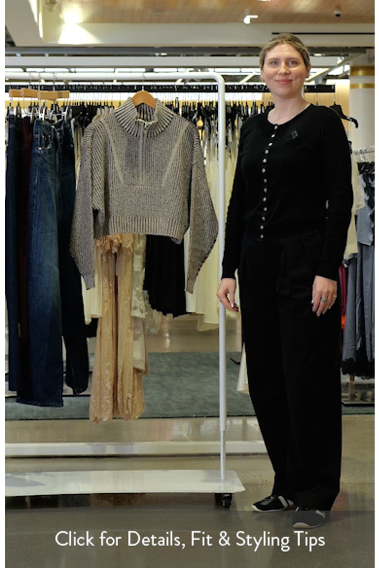 Hampton Crop Cotton Blend Half-Zip Sweater video