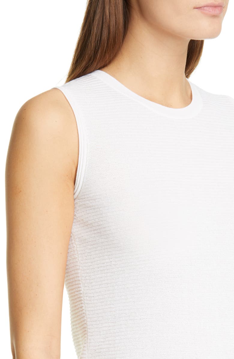 St. John Collection Refined Textured Knit Shell, Alternate, color,