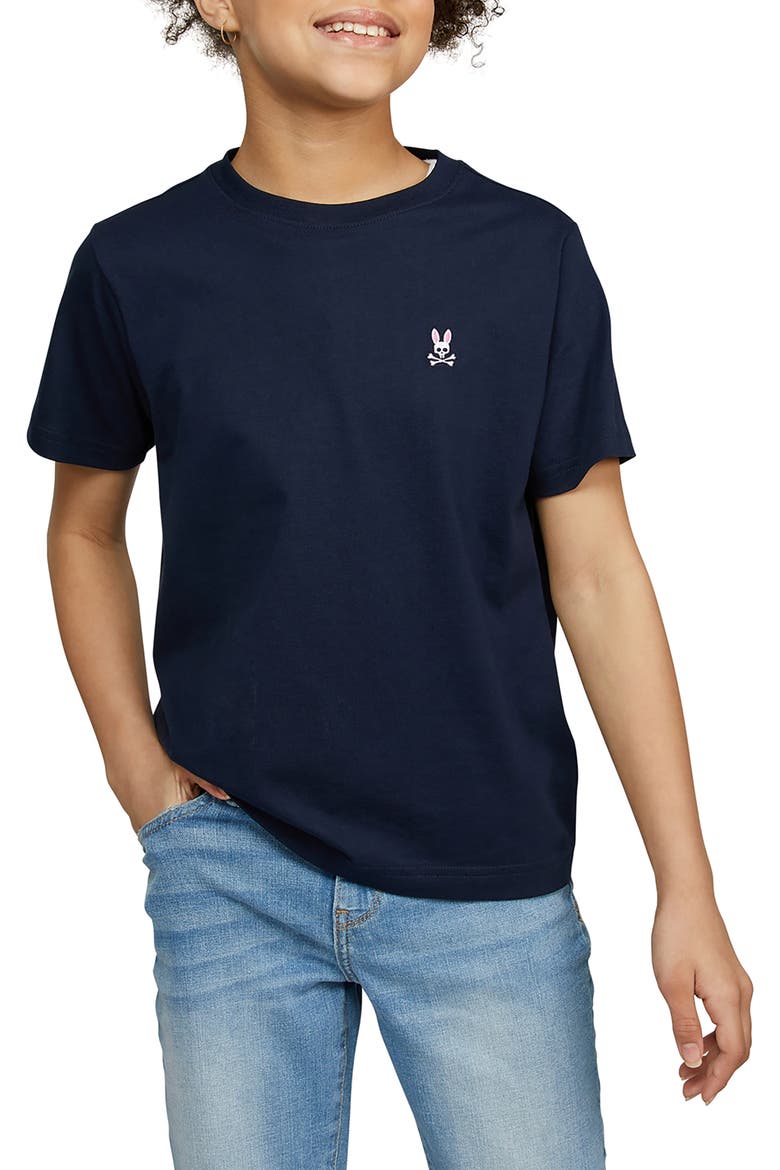 Kids' Cotton T-Shirt, Alternate, color, NAVY