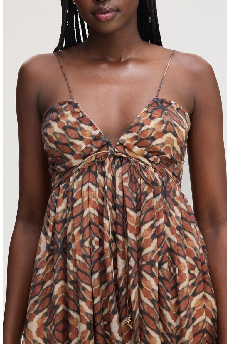 Print Sleeveless Maxi Dress, Alternate, color, TIE DYE GEO MULTI