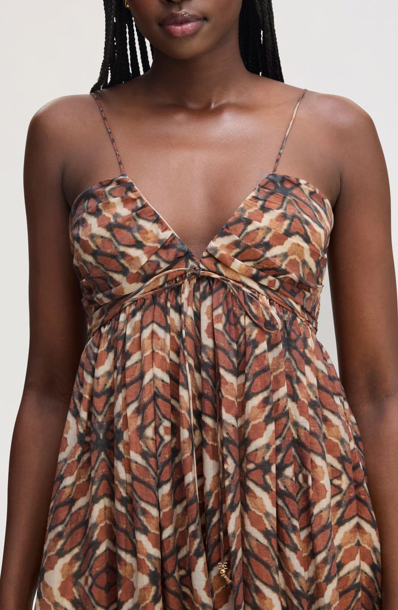 Sam Edelman Print Sleeveless Maxi Dress, Alternate, color, Tie Dye Geo Multi