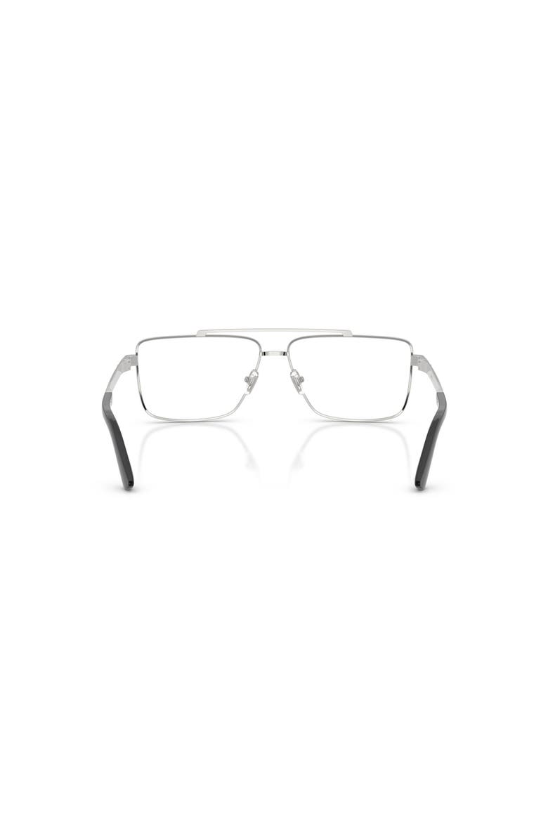 58mm Rectangle optical glasses, Alternate, color, Silver