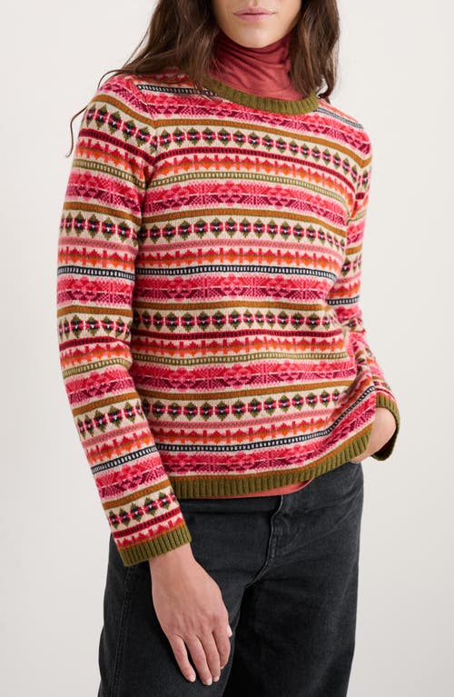 Seasalt Cornwall Percella Cove Fair Isle Merino Wool Blend Sweater In Multi