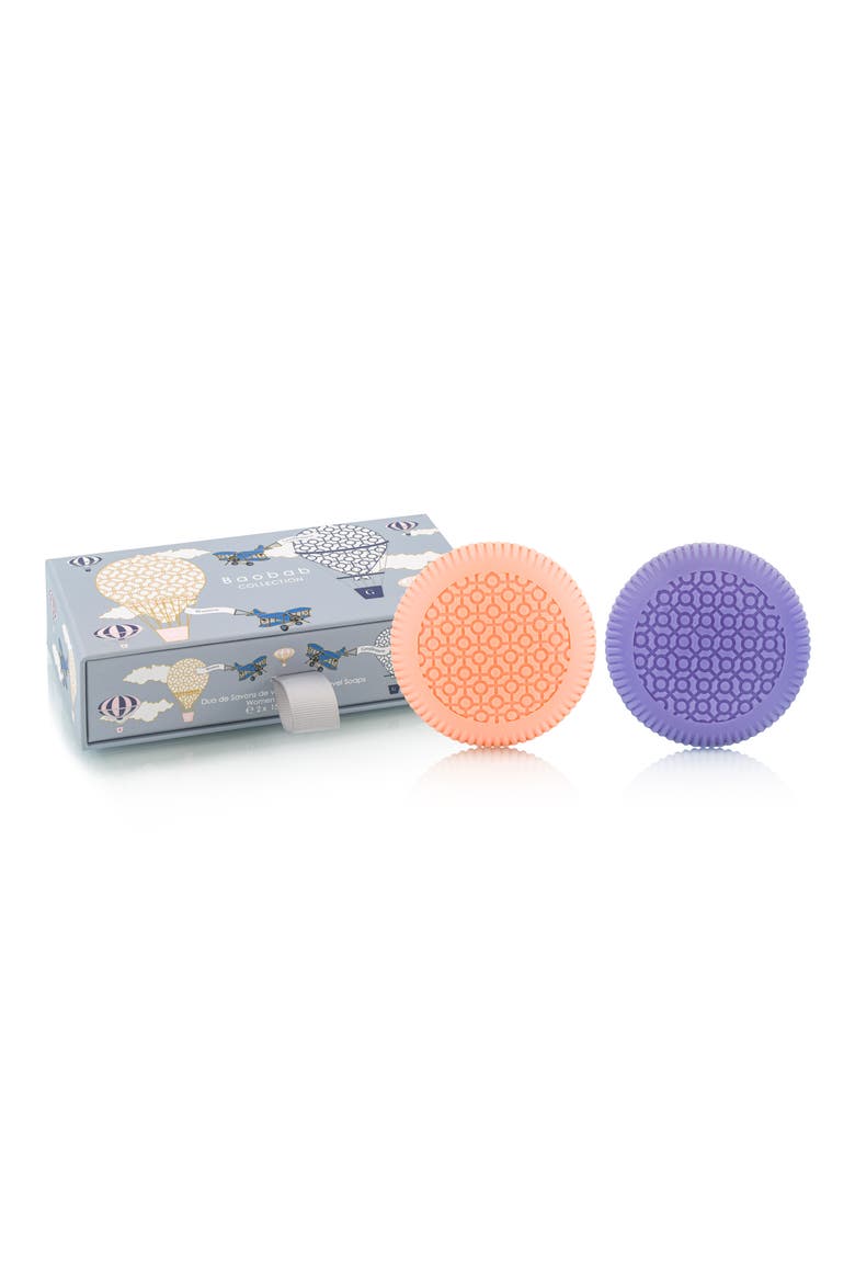 Women & Gentlemen Soap Gift Set, Main, color, PINK/ BLUE