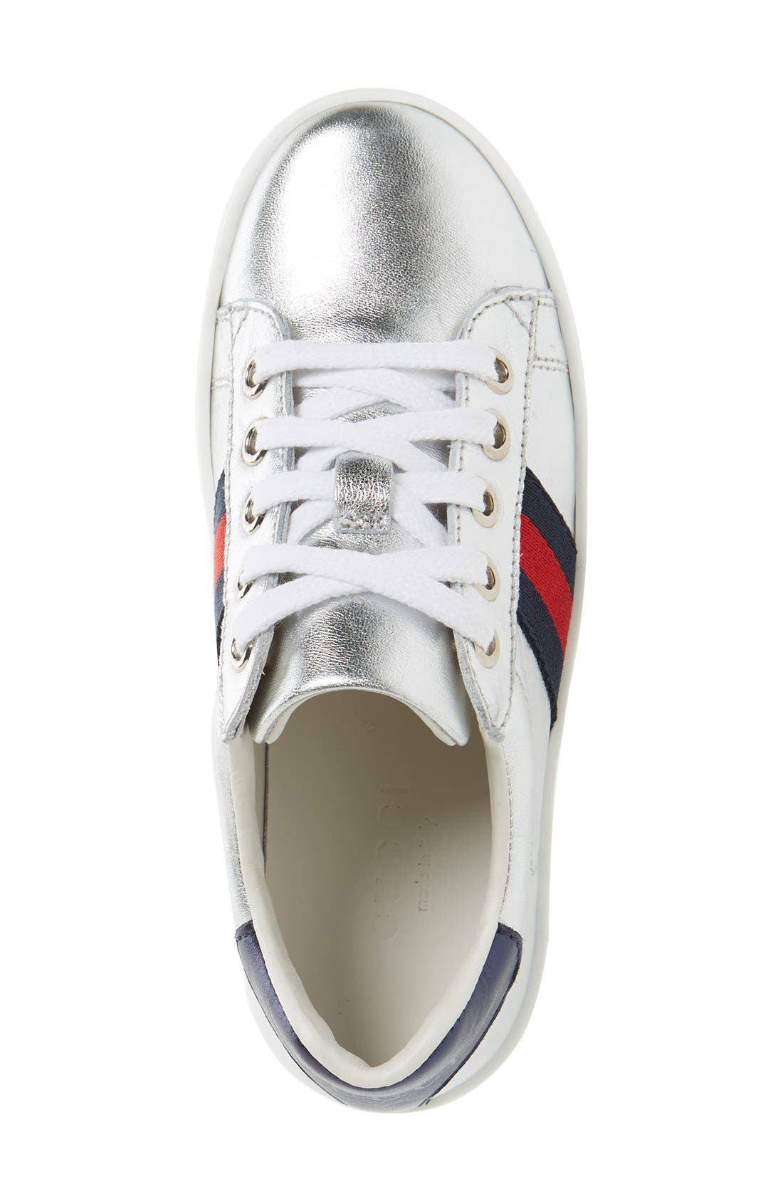 Ace Sneaker, Alternate, color, SILVER/ BLUE