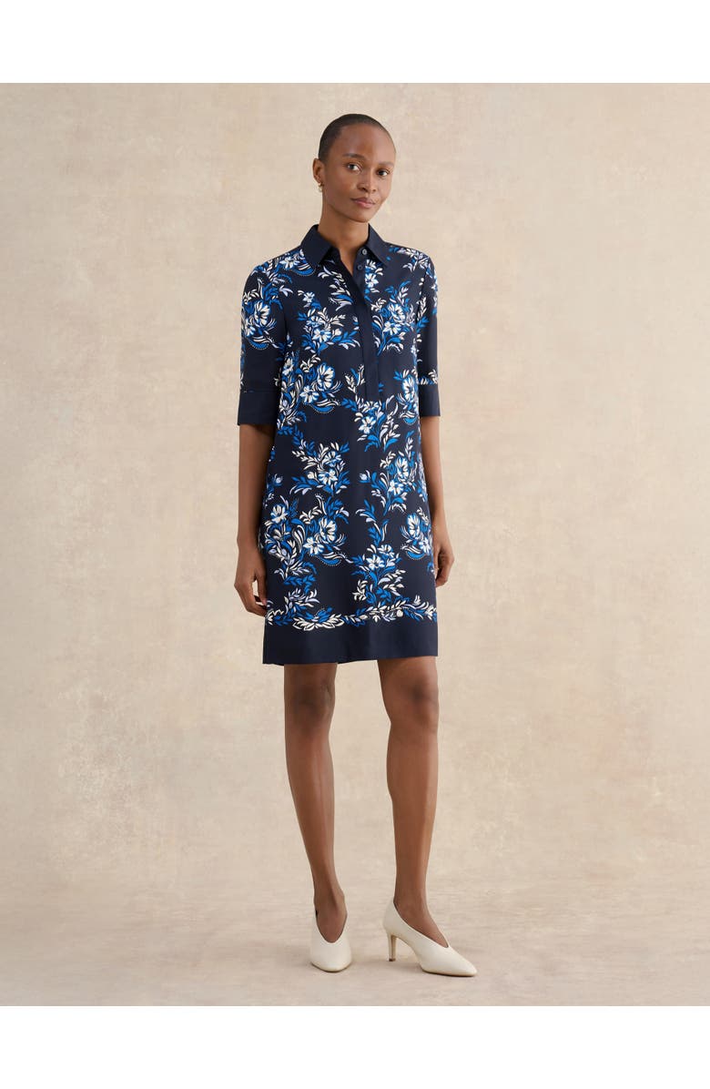 HOBBS LONDON Marciella Dress, Main, color, Navy Multi