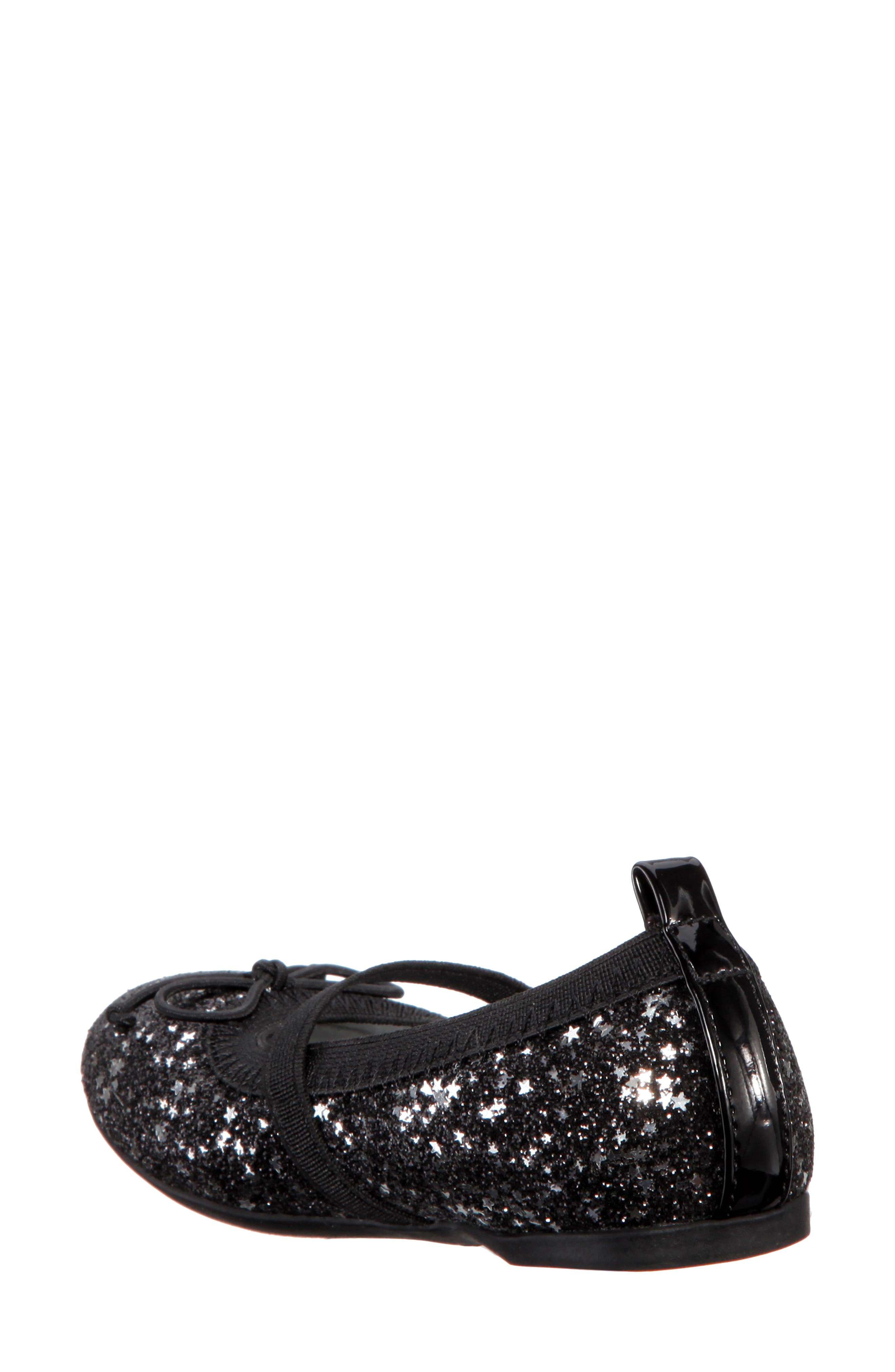 Esther Ballet Flat, Alternate, color, BLACK STAR BABY GLITTER