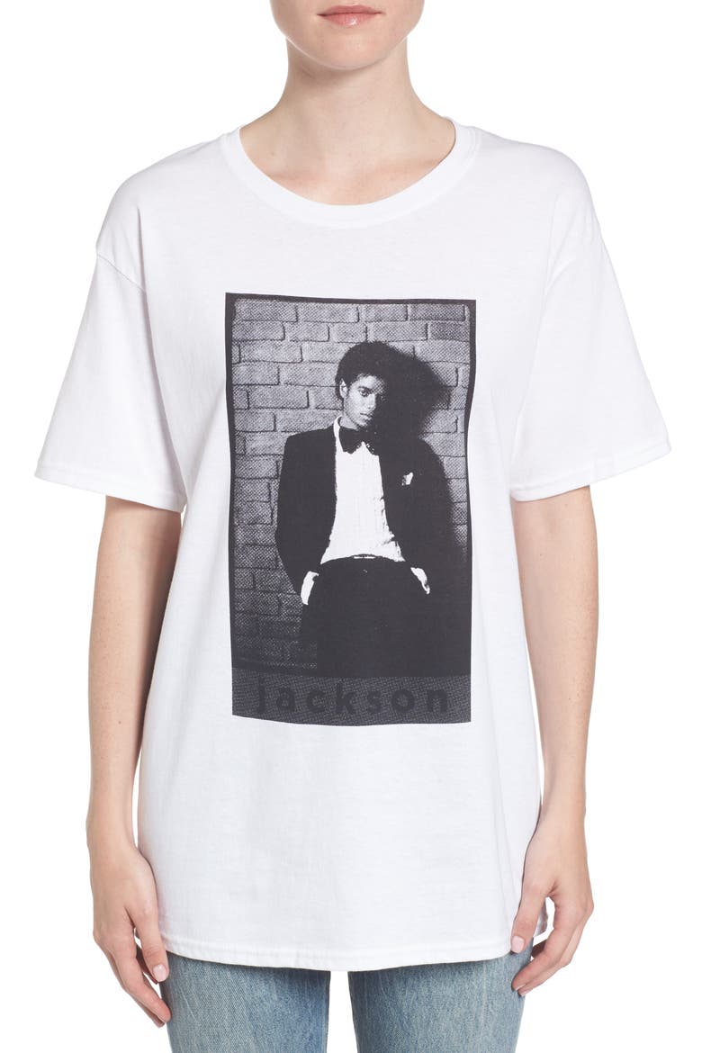 Michael Jackson T-Shirt, Alternate, color, WHITE