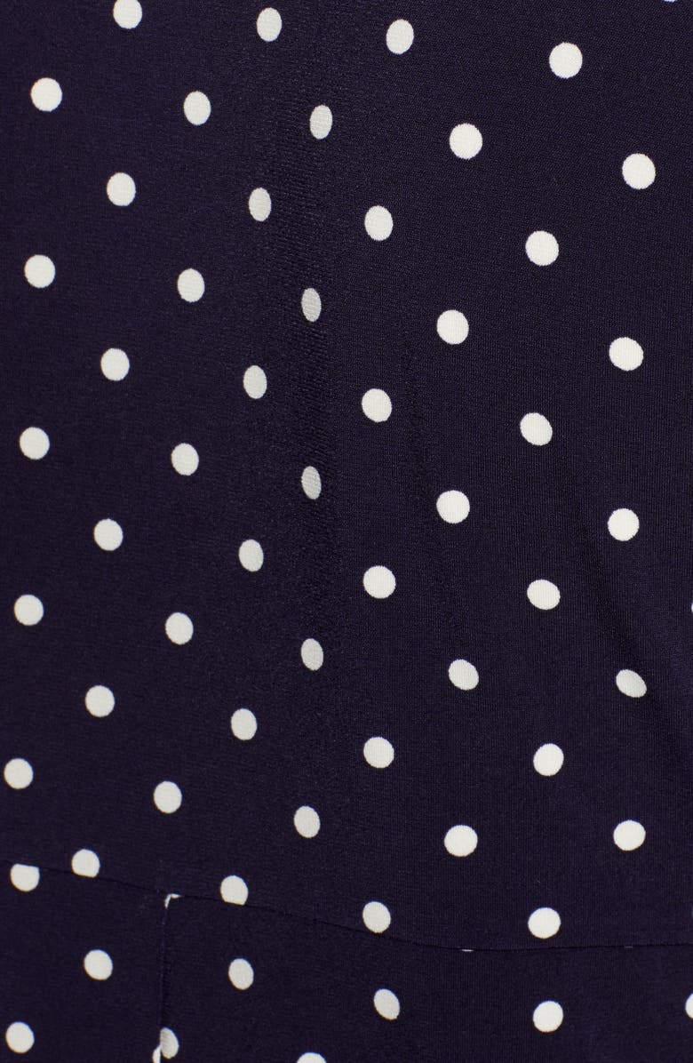 Chaus Zipper Dot Top, Alternate, color, Evening Navy